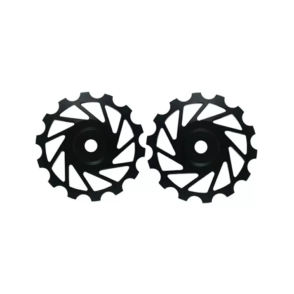 NOVA Ride 14T Ceramic Pulley Set Black - High Performance MTB Bike Derailleur Pulley Wheels with Full Ceramic Bearings, Compatible with 14T Pulleys (Set of 2) - Perfect for Mountain Biking, Trail Riding & Cycling Upgrades