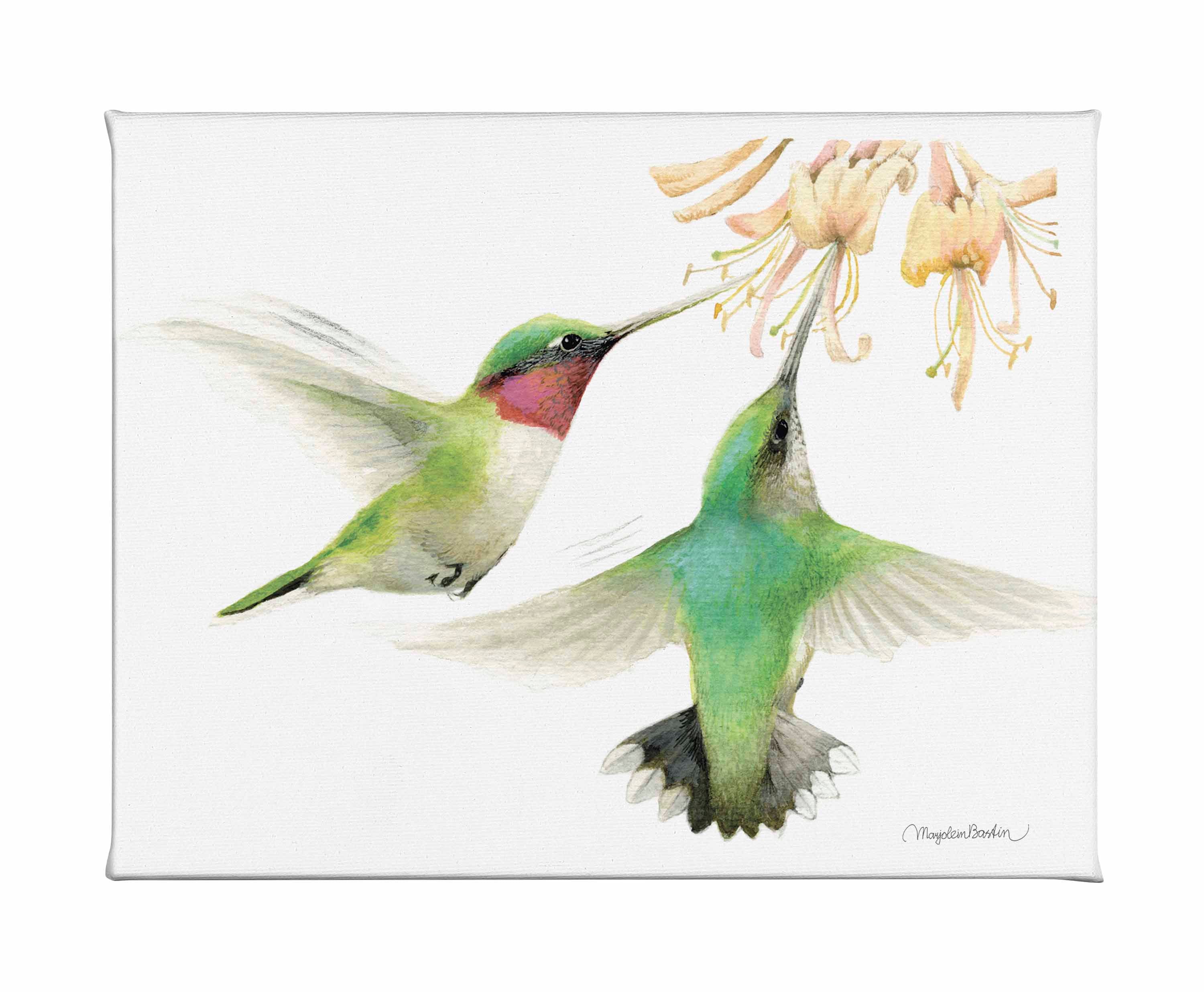 Honeysuckle Appeal Floral Gallery Wrapped Canvas Wall Art - Perfect for Living Room, Bedroom & Office Decor