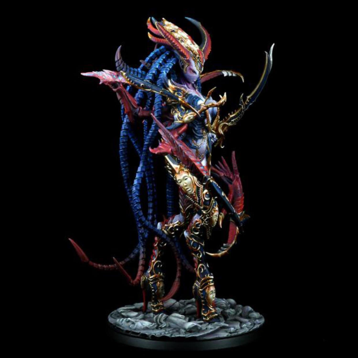 185mm Dark Queen of Ecstasy Resin Model Kit - Unassembled & Unpainted DIY Figure with Large Base for Tabletop Gaming & Collectors