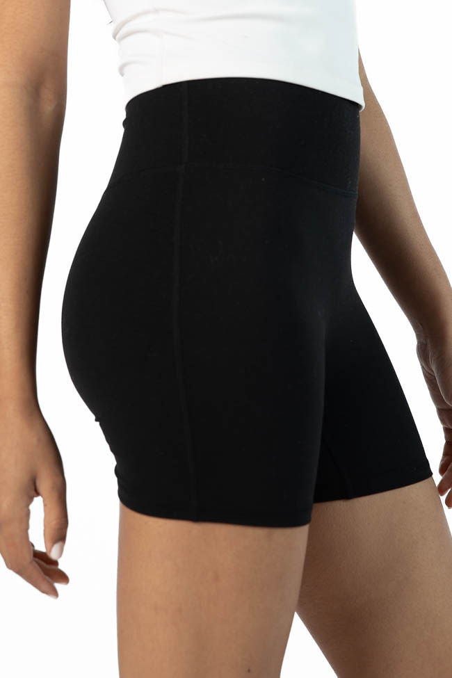 High Waist Stretch Black Biker Shorts for Women - Comfortable Workout & Yoga Pants - Perfect for Cycling, Running, Gym and Lounge Wear