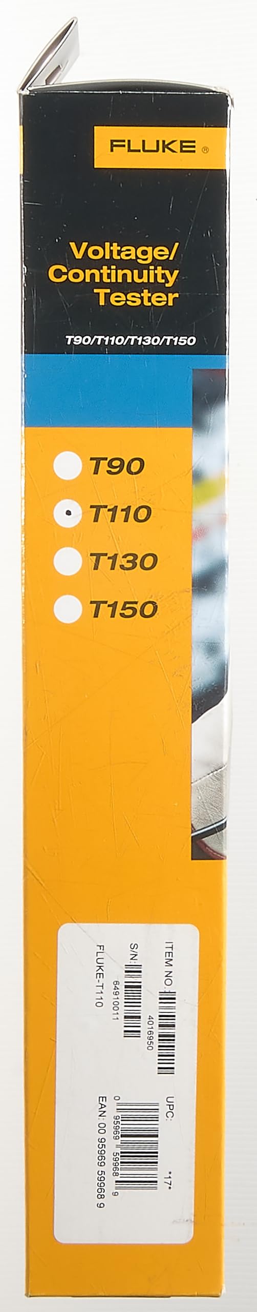 Fluke T110 Voltage and Continuity Tester with Switchable Load - Professional Electrical Testing Tool for Home, Industrial, and Automotive Use