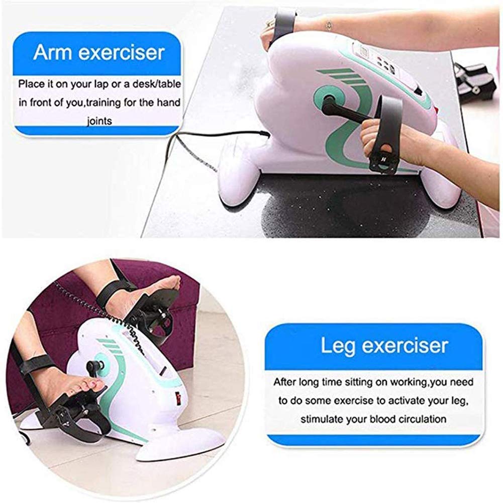 Portable Mini Exercise Bike for Legs & Arms - Home Physical Therapy Pedal Exerciser for Hemiplegia Rehabilitation & Fitness Training | Perfect for Home Gym, Office Workout & Physical Therapy Recovery