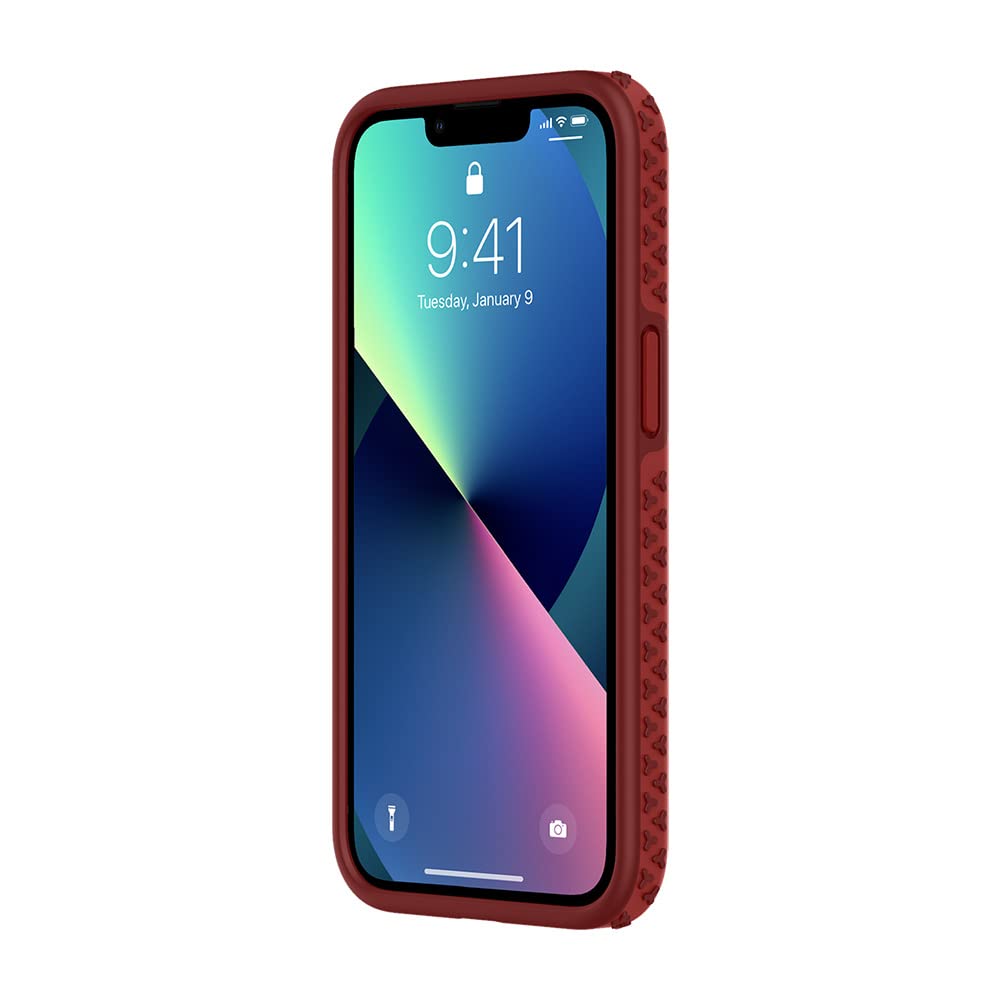 Incipio Protective Grip Case for iPhone 13 - Shockproof & Anti-Slip Cover (Red) - Perfect for Outdoor Activities, Sports & Daily Use