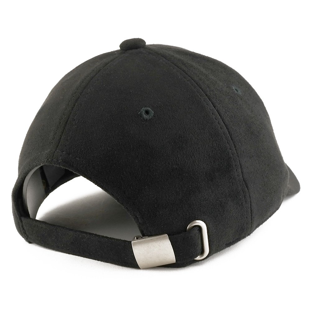 Trendy Brown Embroidered Faux Suede Leather Adjustable Baseball Cap for Men & Women - Perfect for Outdoor Activities, Sports, and Fashion Accessories