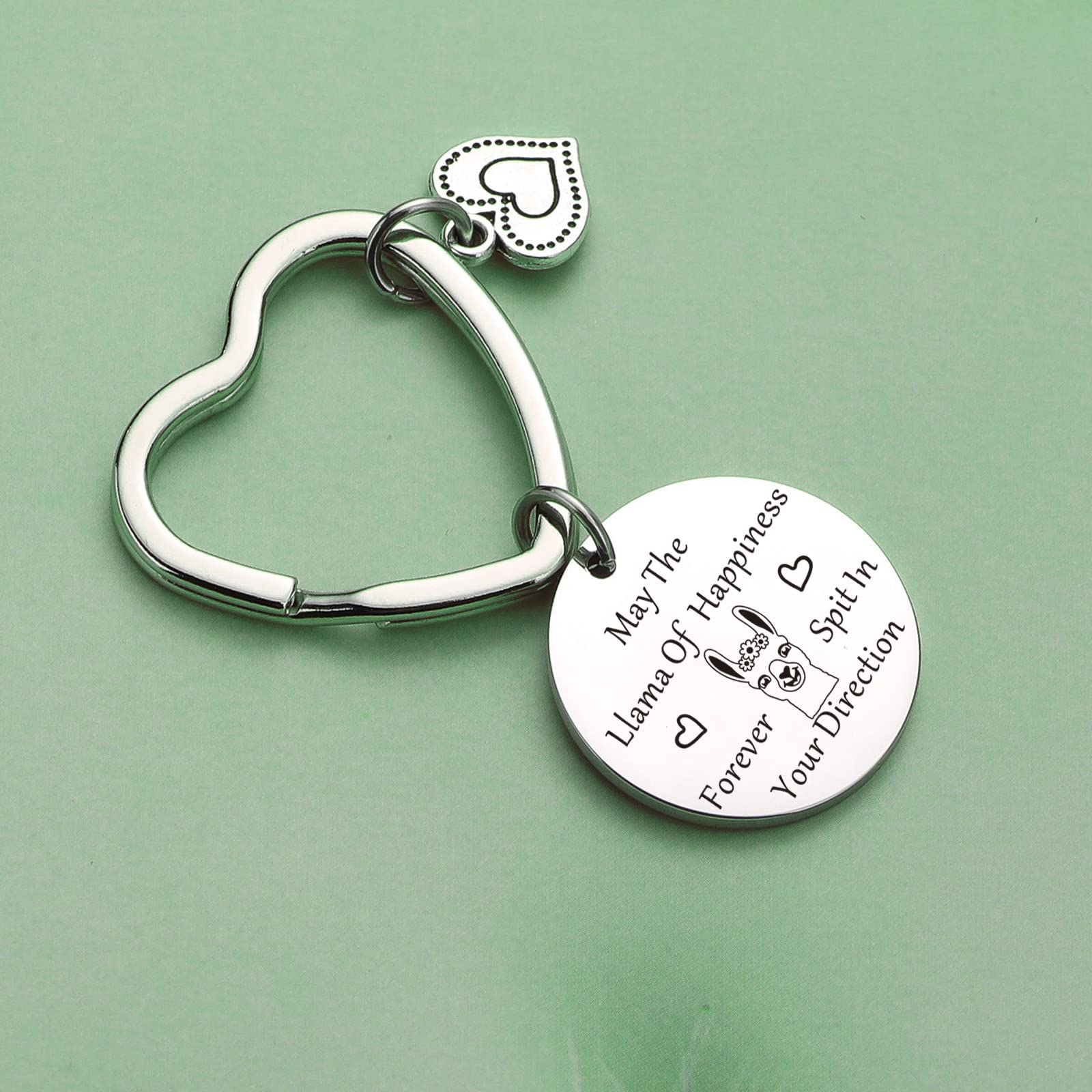 Llama Jewelry Keychain - Unique Animal Lover Gift for Mom, Sister & Llama Owners - Cute Alpaca Pendant Keyring for Women - Perfect Birthday, Christmas & Friendship Day Present