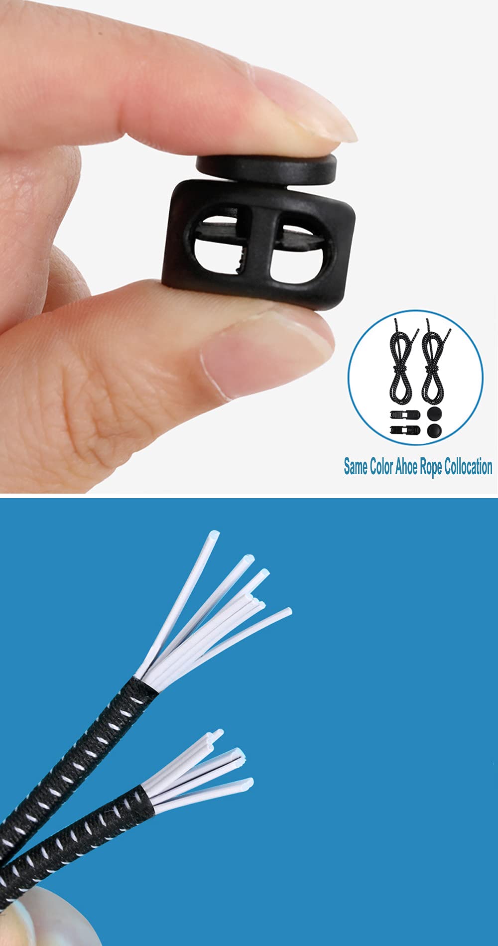 No-Tie Reflective Elastic Shoelaces - One Size Fits All for Kids & Adults (2 Pairs) - Perfect for Running, Walking & Nighttime Safety