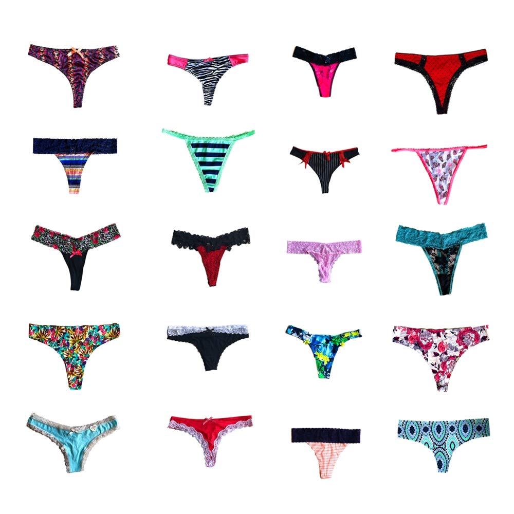 Dircho Women's Underwear Variety Pack - 10&20 Pack of Panties, Thong, G-string & T-back Tanga - Comfortable & Breathable for Daily Wear, Workout & Sleep