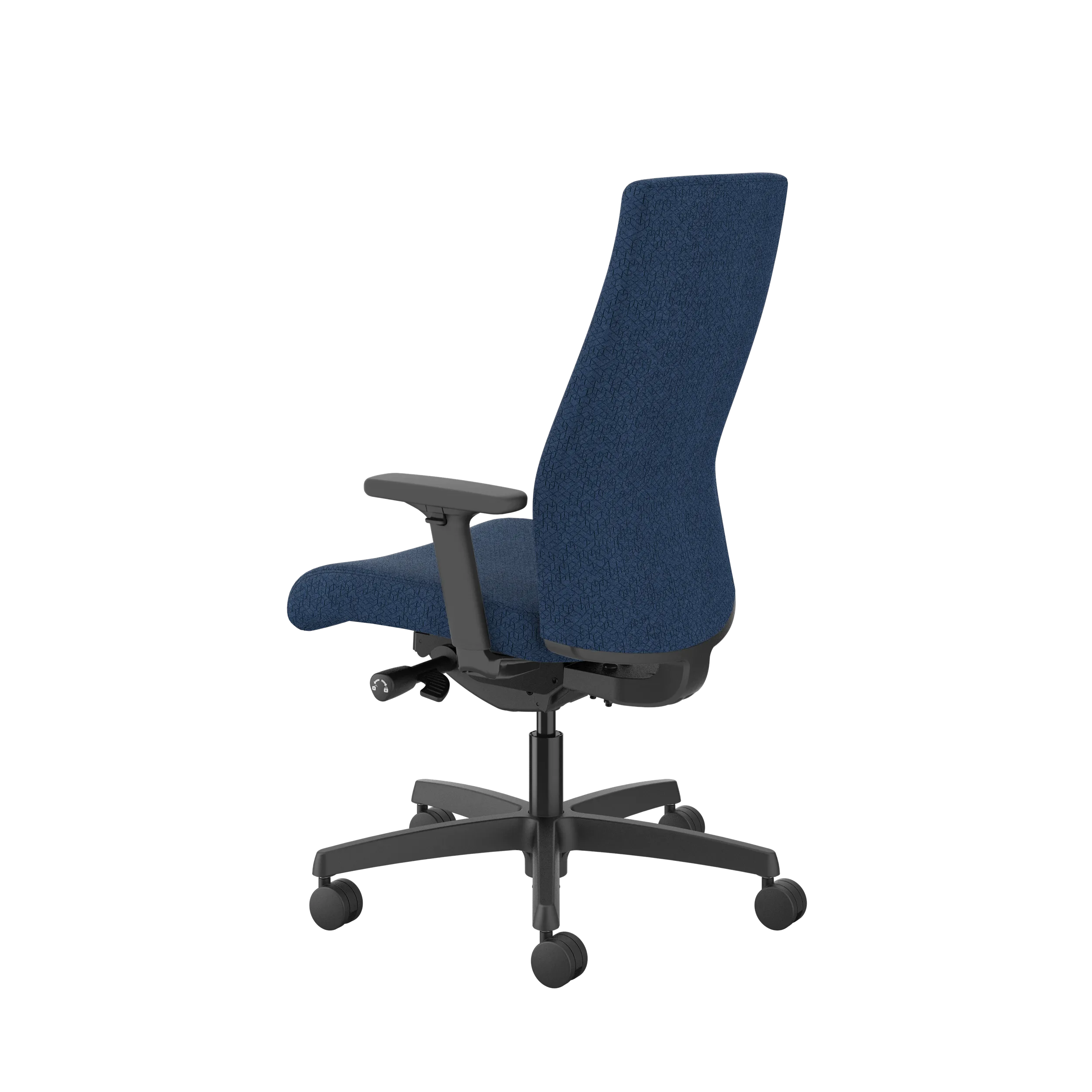 HON Ignition Upholstered Mid Back Office Chair - Ergonomic Mesh Task Chair with Adjustable Lumbar Support for Home & Office Workspace - Perfect for Long Hours of Computer Work and Video Conferencing