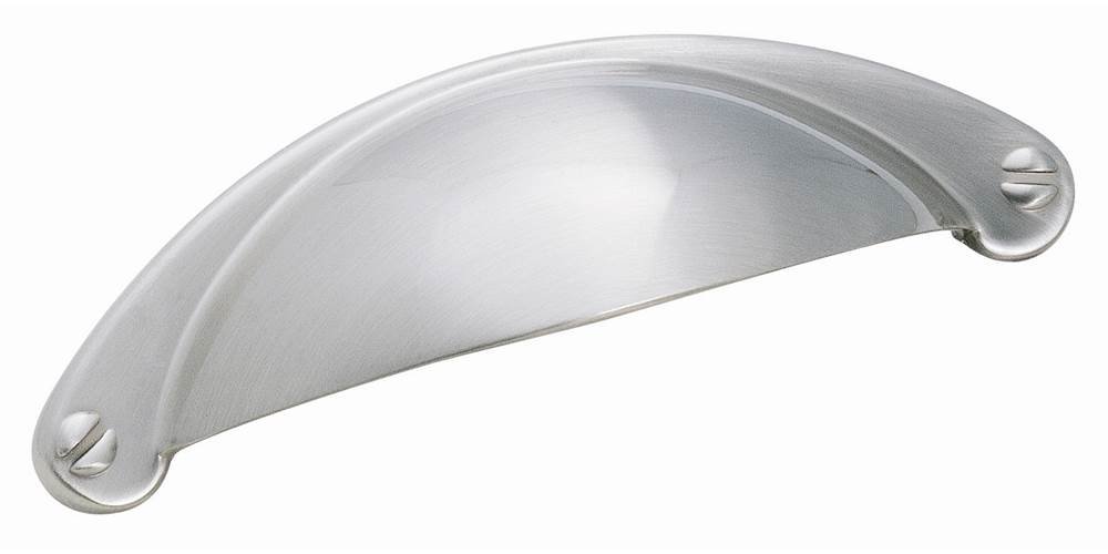 Essential'z Cup Pull - Satin Nickel Cabinet Handles (Set of 10) - Perfect for Kitchen Cabinets, Dressers & Furniture Drawers