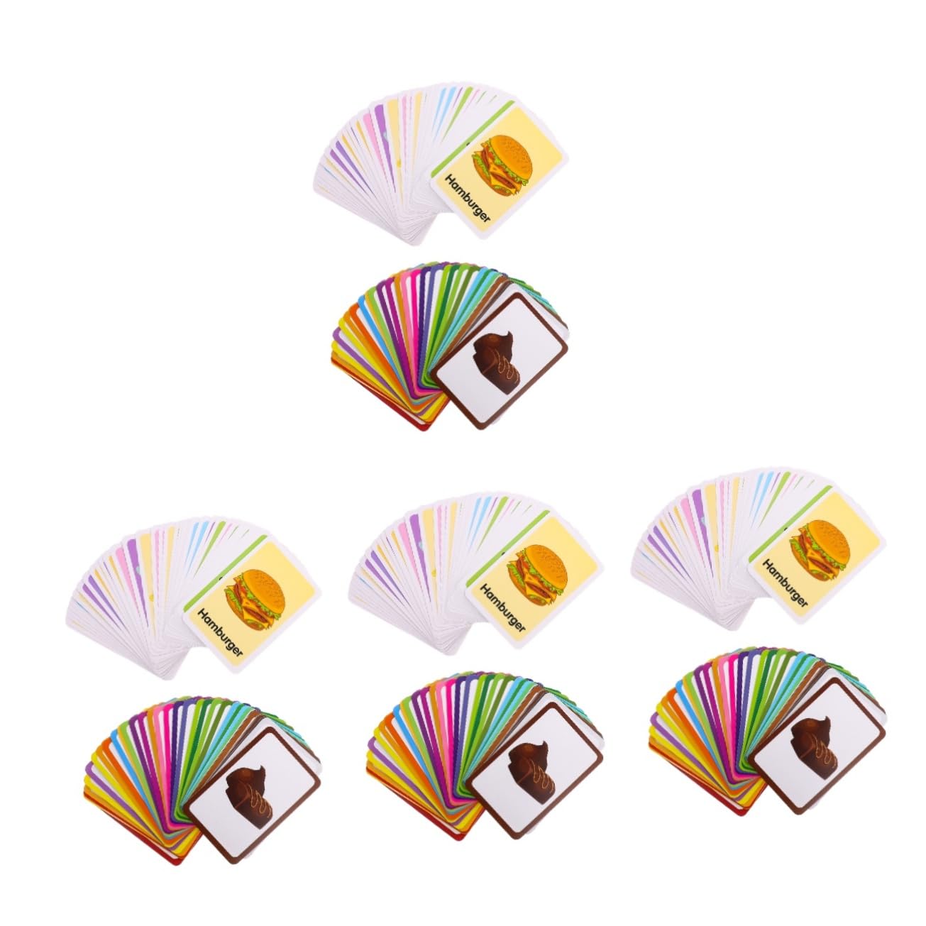 ERINGOGO 8 Sets Early Education Flash Cards - Colors, Phonics, Spanish & Fruit Matching Learning Toys for Toddlers & Kindergarten | Perfect for Homeschooling, Classroom Activities & Interactive Playtime