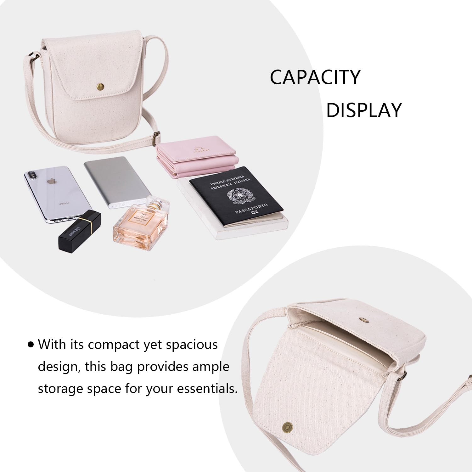 Stylish Square Crossbody Bag for Women - Small Flapover Satchel Purse with Adjustable Strap | Perfect for Everyday Use, Travel & Shopping