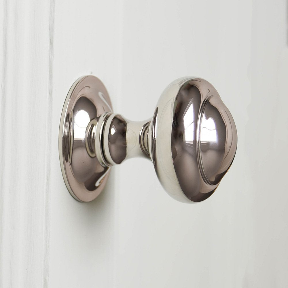 Polished Nickel Round 3 Inch Cabinet Door Pull - Modern Handle for Kitchen Cabinets, Dressers & Furniture Hardware
