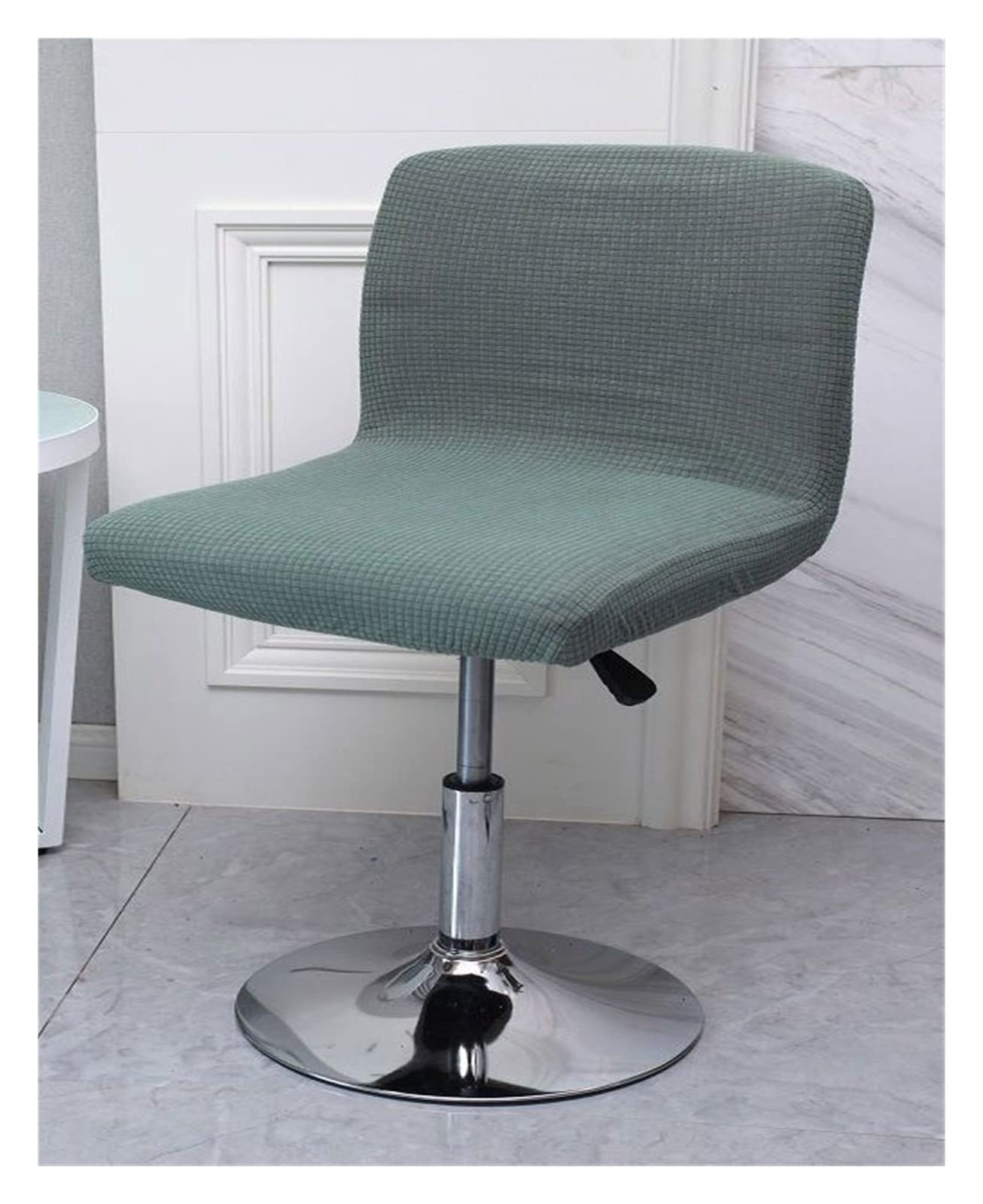 Stretch Slipcover Chair Protectors for Short Back Chairs, Bar Stools & Pub Counter Height Chairs - Washable Elastic Dining Chair Covers (4pcs, Color #21) - Perfect for Home, Restaurant & Office Use