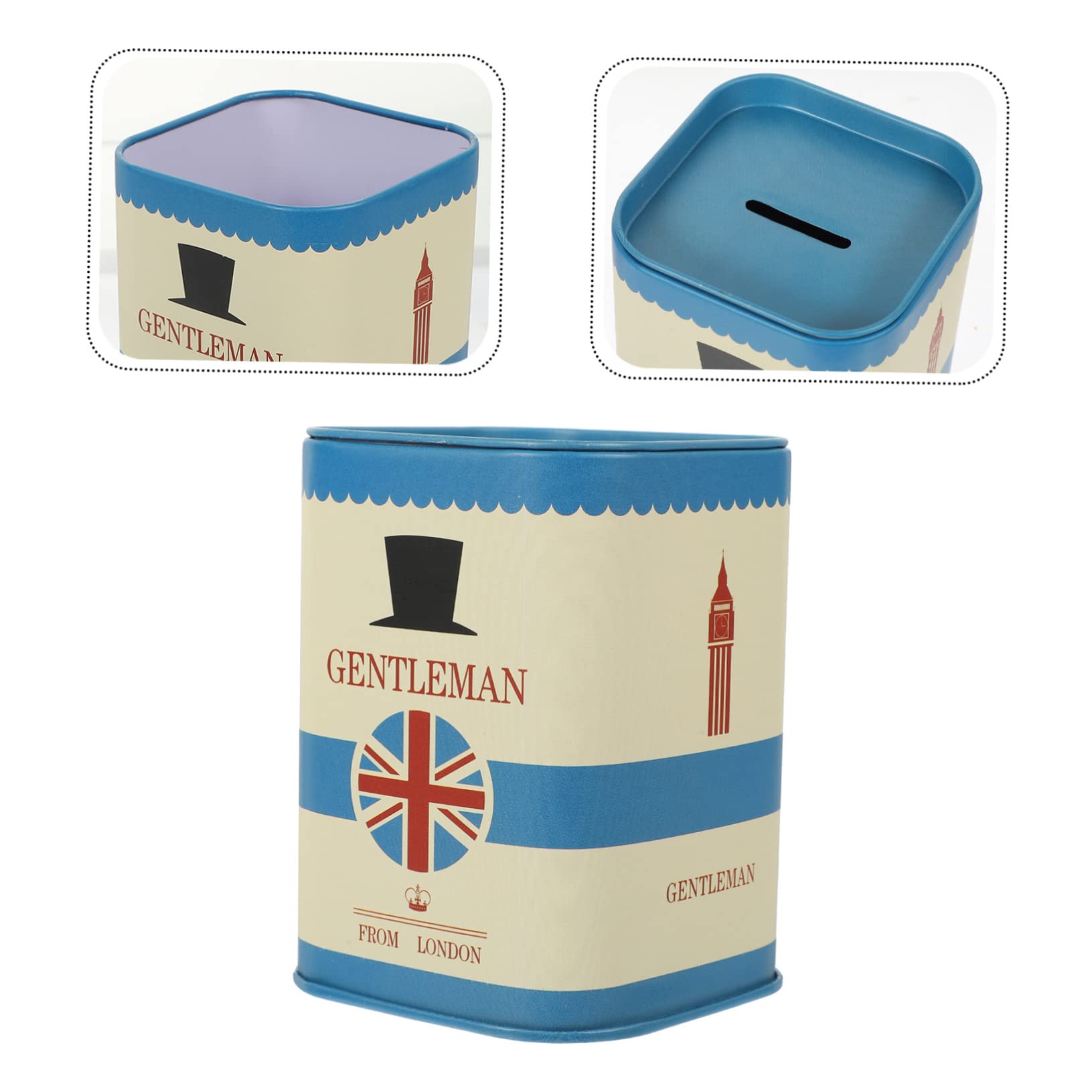 Minkissy Detachable Safety Razor Blade Disposal Case - Blue Square Hairdressing Razor Box for Recycling Used Blades | Perfect for Barbershops, Salons & Home Grooming Safety