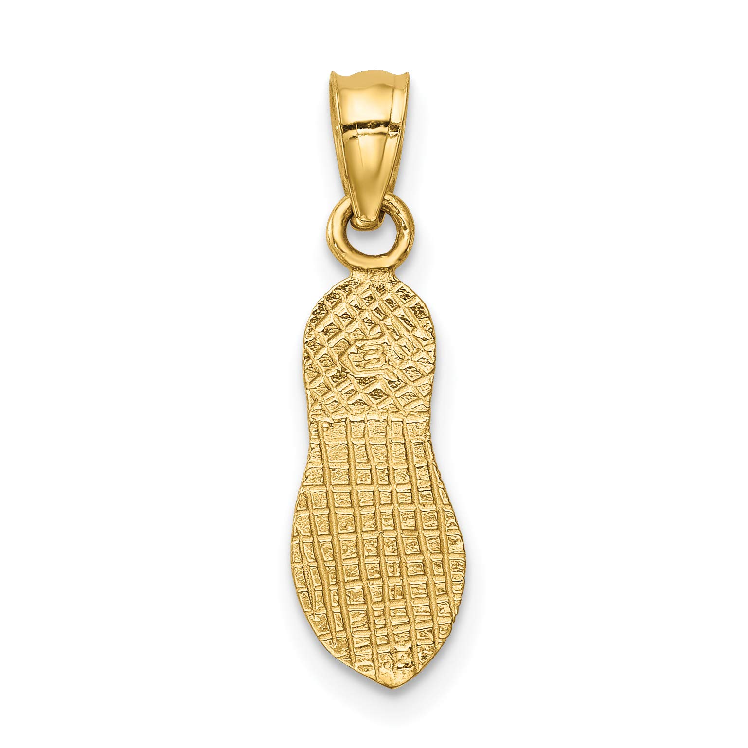 14K Solid Yellow Gold Hawaiian Flip Flop Necklace - Beach Sandals Pendant Charm for Women - Perfect for Summer Vacations, Ocean Getaways & Tropical Jewelry Gifts