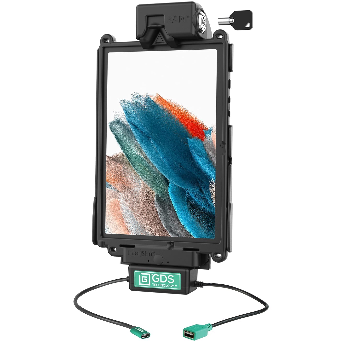 GDS® Tough Dock™ Locking Stand with Single USB A Port for Samsung Tab A8 10.5