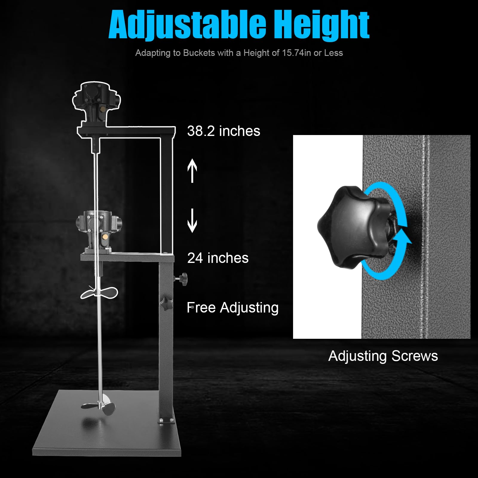 5 Gallon Pneumatic Paint Mixer Air Agitator - Industrial Paint & Ink Blender Stirrer for High Viscosity Materials - Perfect for Automotive, Construction & DIY Projects