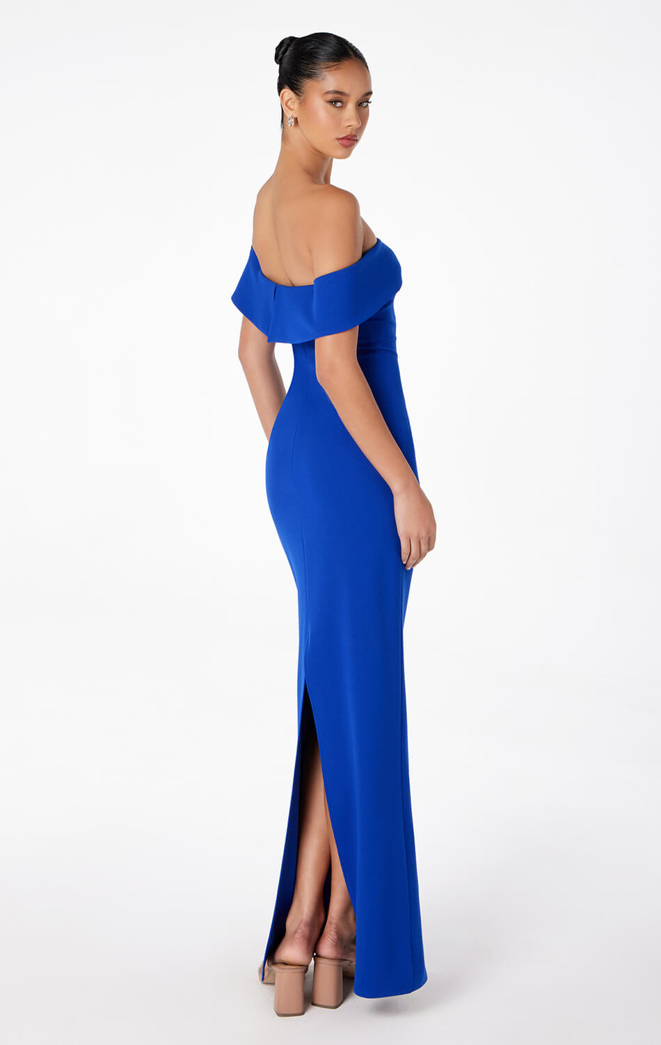 Inez Off The Shoulder Maxi Dress - Elegant Flowy Long Dress for Women, Perfect for Weddings, Parties & Summer Vacations