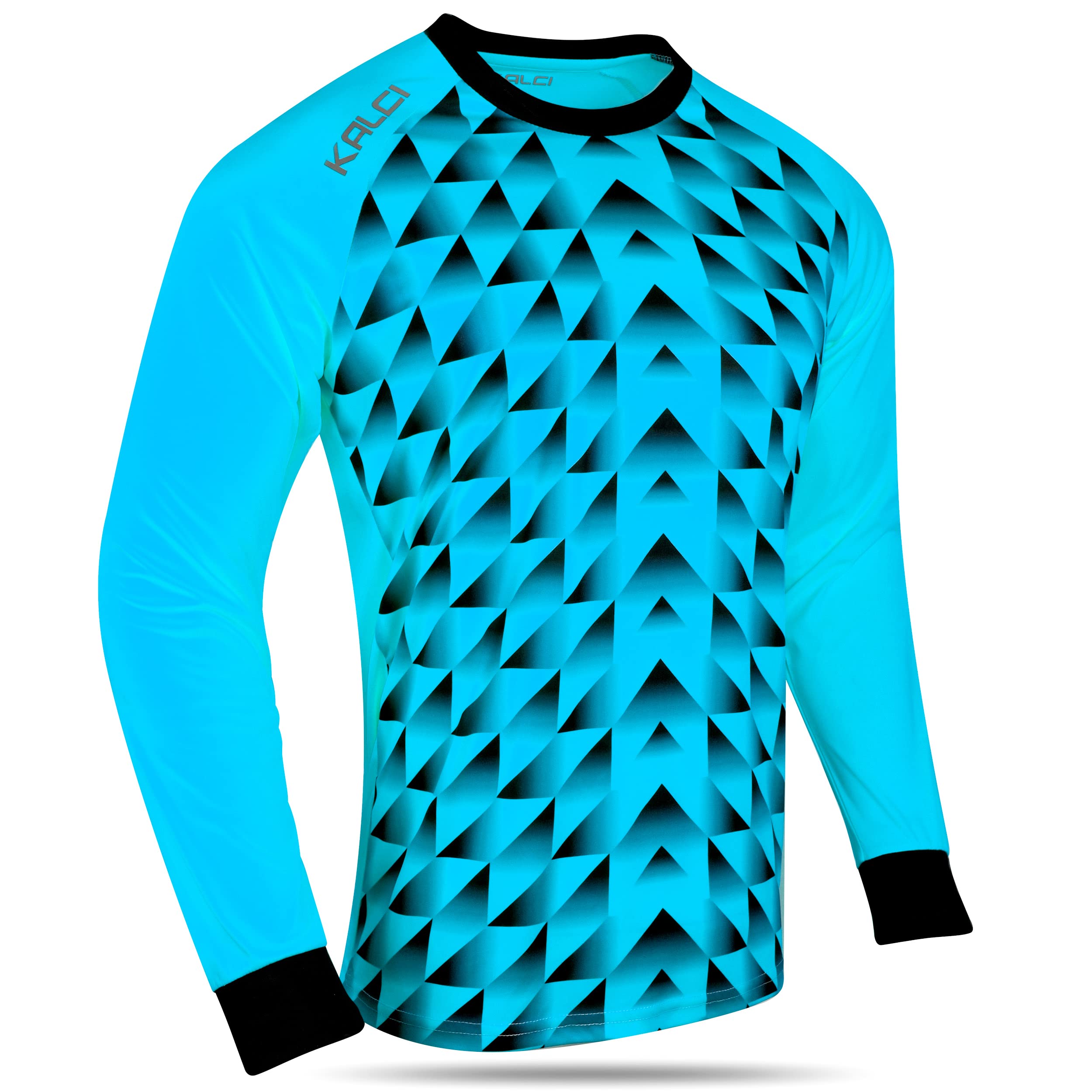 Kalci Soccer Goalkeeper Jersey with Elbow Pads - Professional Long Sleeve Goalie Shirt for Men, Women, Youth & Kids | Perfect for Training, Matches & Outdoor Sports