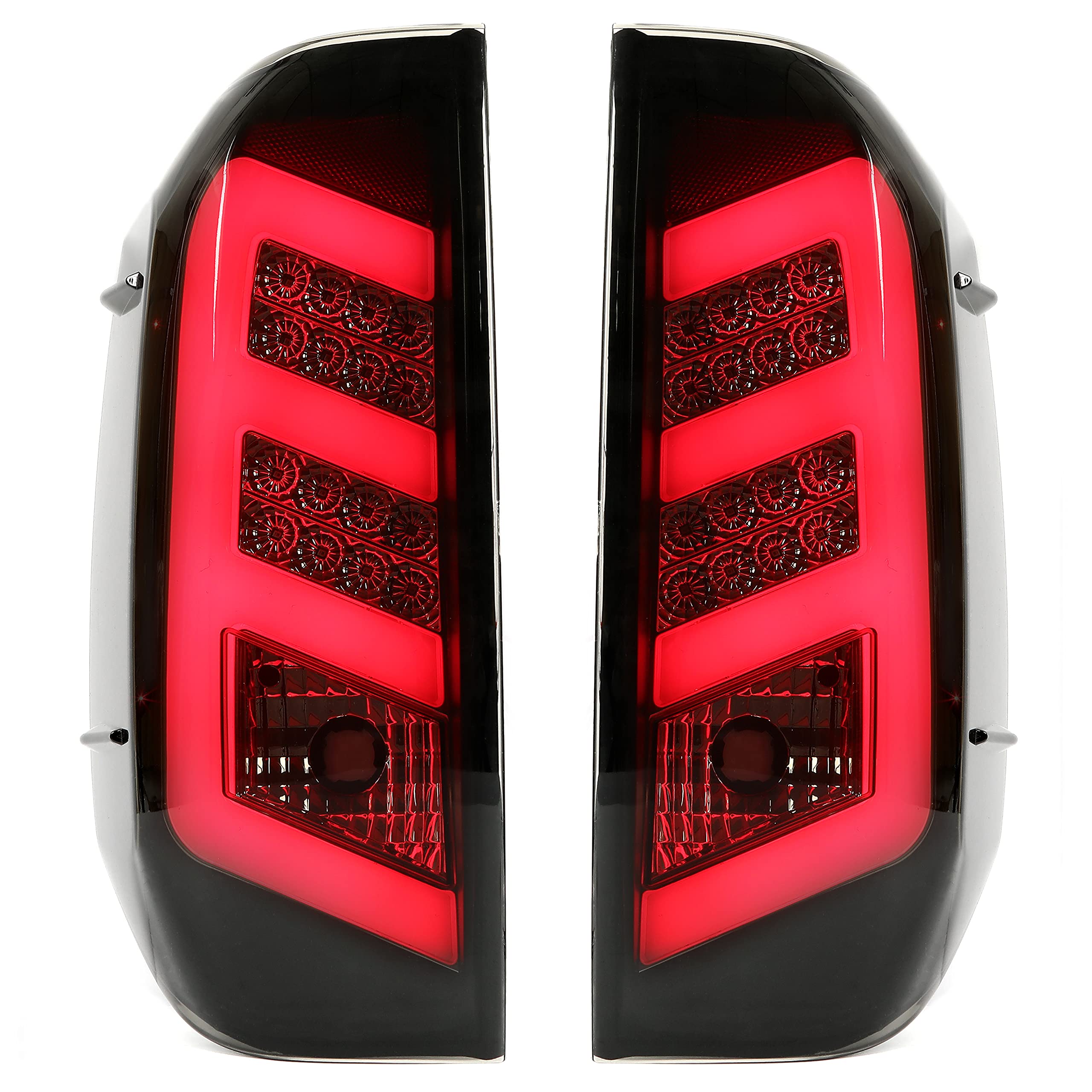 HECASA LED Tail Lights for 2014-2021 Toyota Tundra - Black Smoke Brake Rear Lamps Pair Replacement (Fits TO2800193, TO2801193) | Enhanced Visibility & Style for Night Driving & Off-Road Adventures