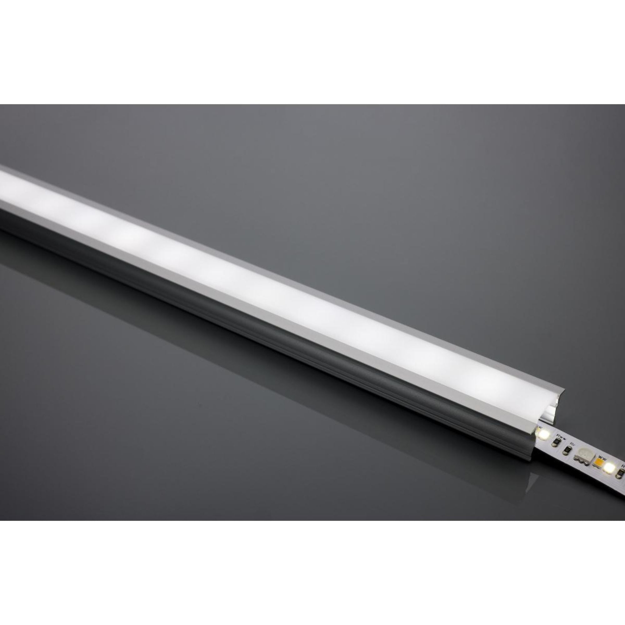 40-Pack Recessed Deep Aluminum Channel for LED Strip Lights – Perfect for Home, Office, and Commercial Lighting Installation