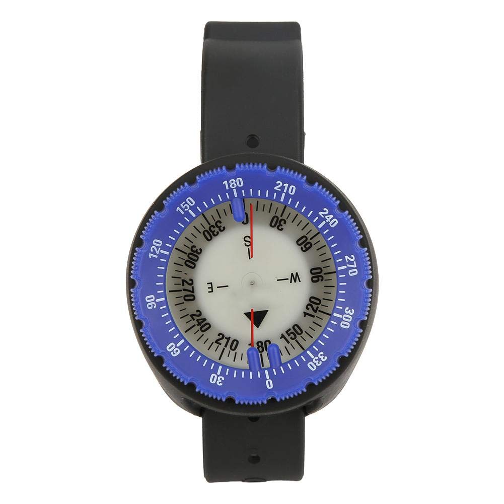 FECAMOS Wristband Compass with Strong Magnet, Durable ABS Material & Accurate Scale - Perfect for Snorkeling, Diving, Hiking and Outdoor Adventures