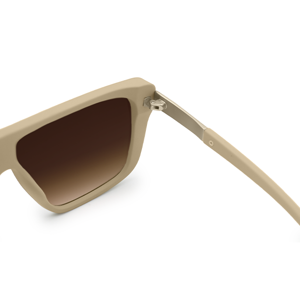 Rayz Limited Edition Nude Square Sunglasses for Women - UV400 Protection Fashion Shades - Perfect for Beach, Driving & Summer Outfits