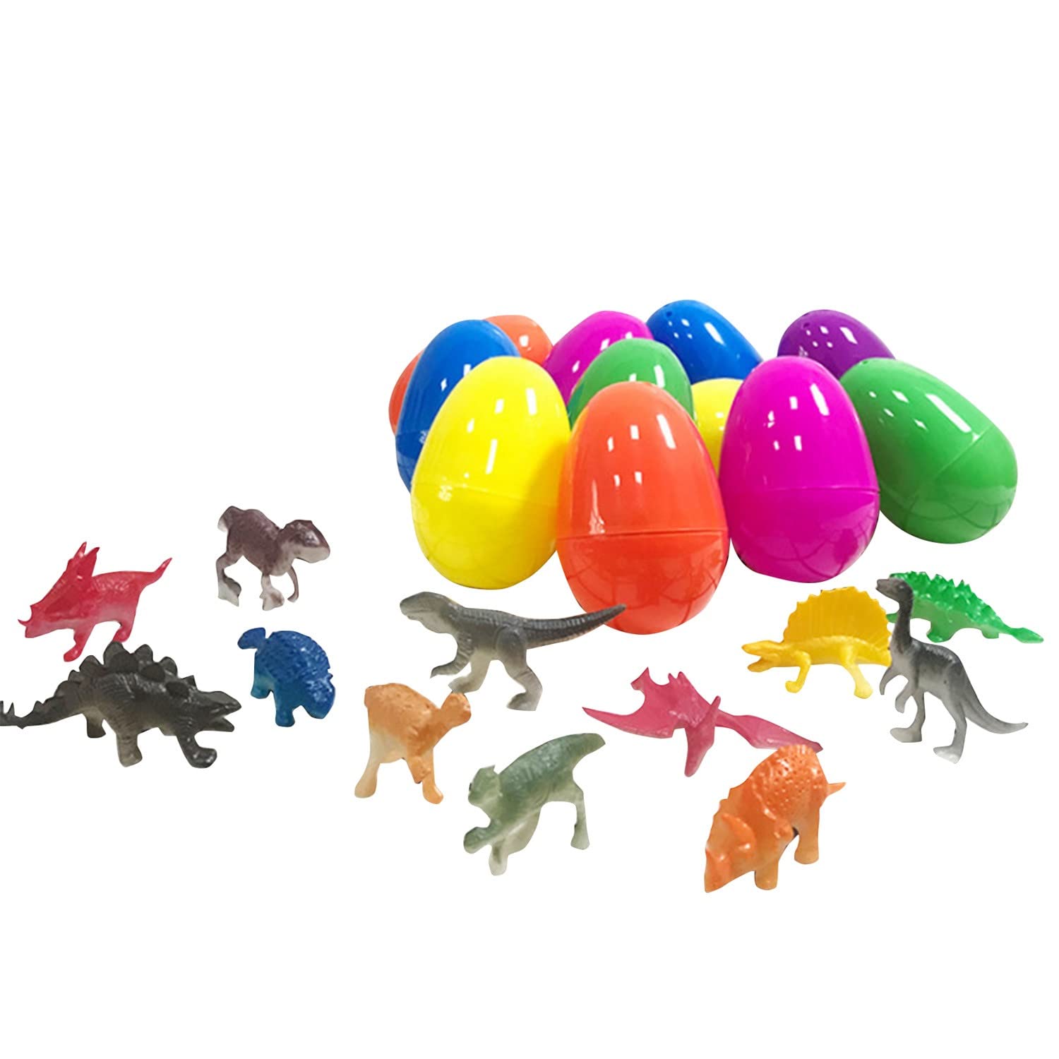 **Muised Learning & Educational Toys for Toddlers - 12PCS Easter Stuffed Eggs with Surprise Toys Inside, Sensory Easter Egg Hunt Game Set, Perfect for Easter Theme Party Gifts & Early Childhood Development**    *(Great for Easter egg hunts, sensory play, toddler learning activities, and festive holiday party favors!)*