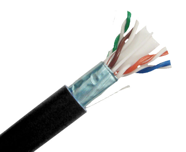 CAT6 Plenum Bulk Ethernet Cable 1000FT - Shielded CMP, Solid Copper 23 AWG for High-Speed Networking in Offices, Data Centers & Smart Homes