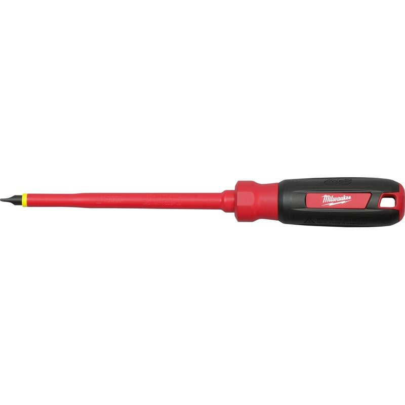 1/4 in. Slotted 6 in. 1000V Insulated Screwdriver - Professional Electrical Tool for Safe Wiring & Repairs - Perfect for Electricians, DIY Home Projects & Industrial Maintenance