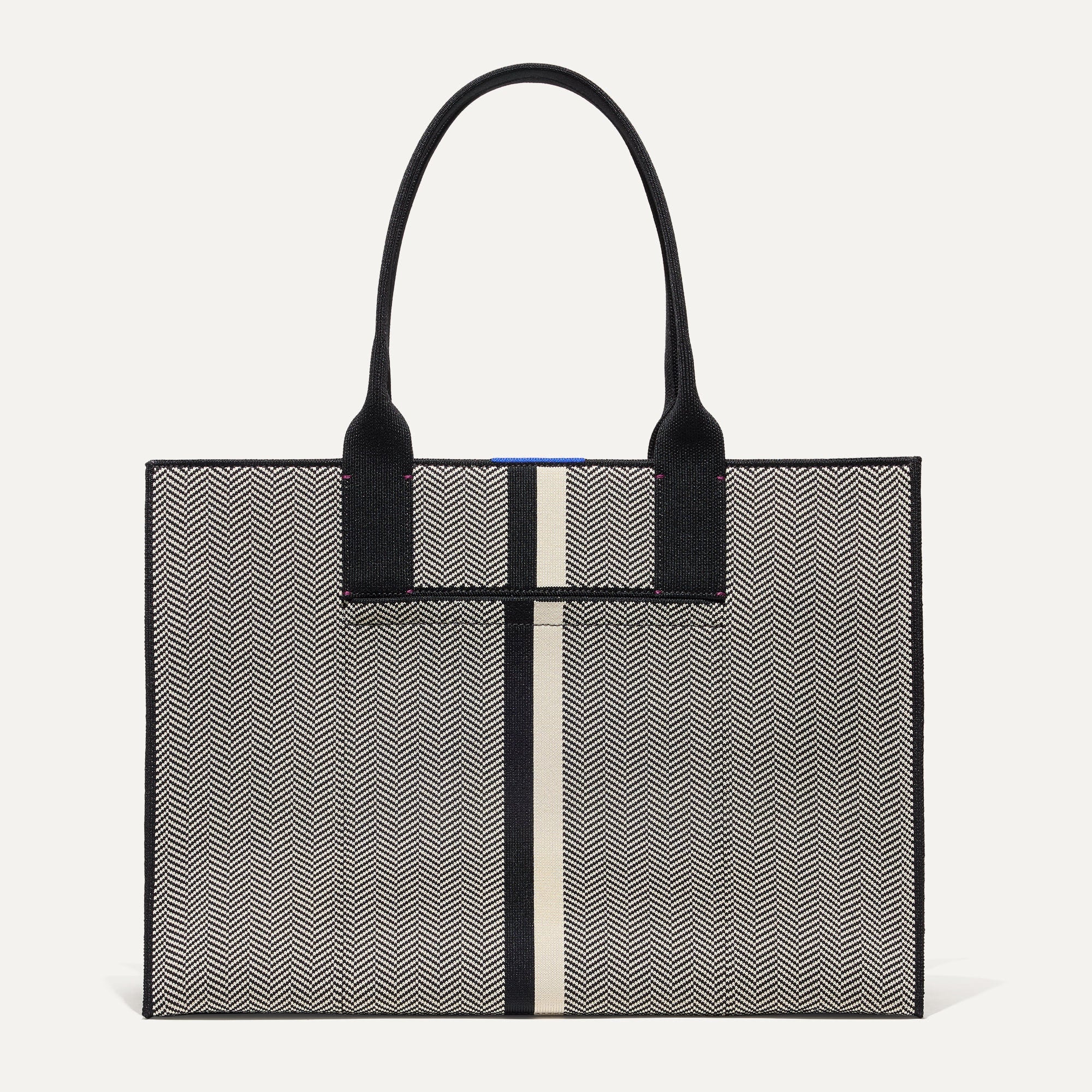 Classic Herringbone Tote Bag for Women - Stylish & Durable Everyday Shoulder Bag for Work, Travel & Shopping
