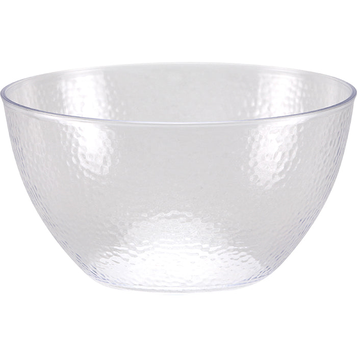 12-Piece Bulk Clear Pebble 30 oz Plastic Bowls - Durable Reusable Serving Bowls for Parties, Picnics & Food Storage