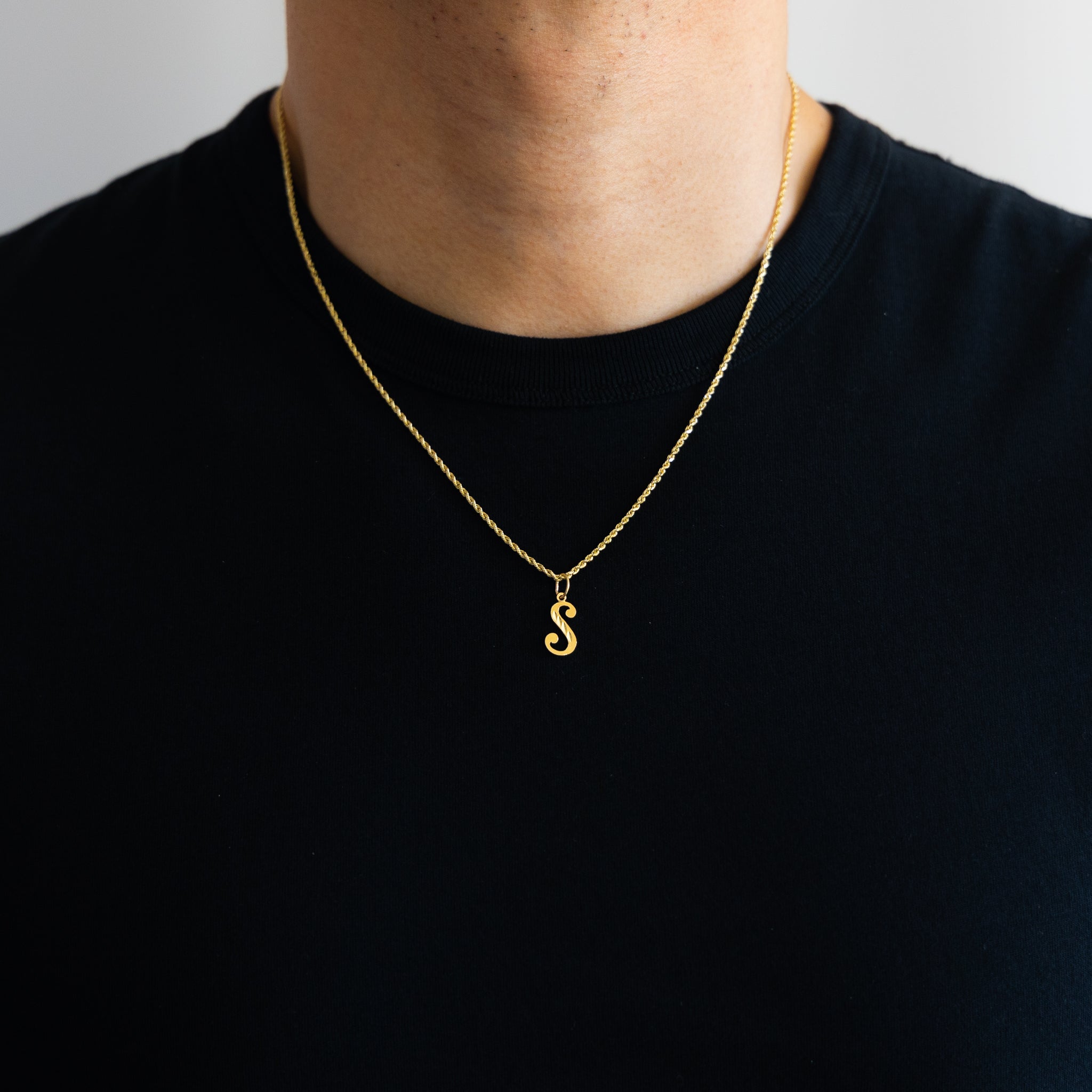 Gold Cursive Letter S Pendant Necklace - Elegant Initial Jewelry for Women | Perfect Gift for Birthday, Anniversary & Valentine's Day