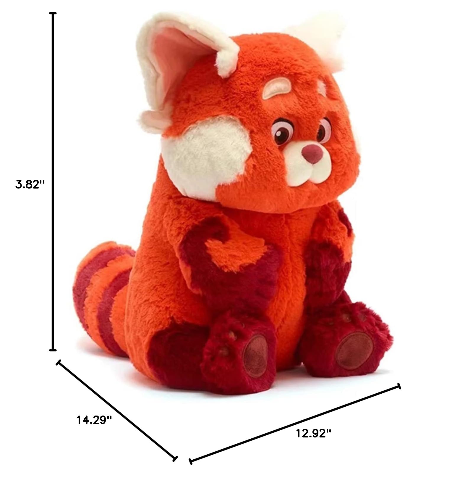 Soft Red Plush Panda Doll - Cute Stuffed Animal Toy for Kids & Adults, Perfect Birthday Gift, Party Decoration & Festival Present - Great for Cuddling, Home Decor & Collectibles
