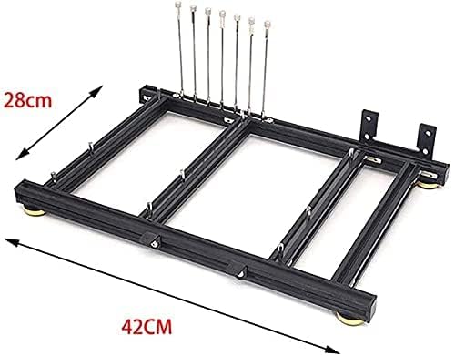 ATX PC Computer Case - Open Air Frame Overclocking Motherboard Test Bench with Aluminum Base | Lightweight & Easy Disassembly | Perfect for PC Builders, Gamers & Hardware Testing