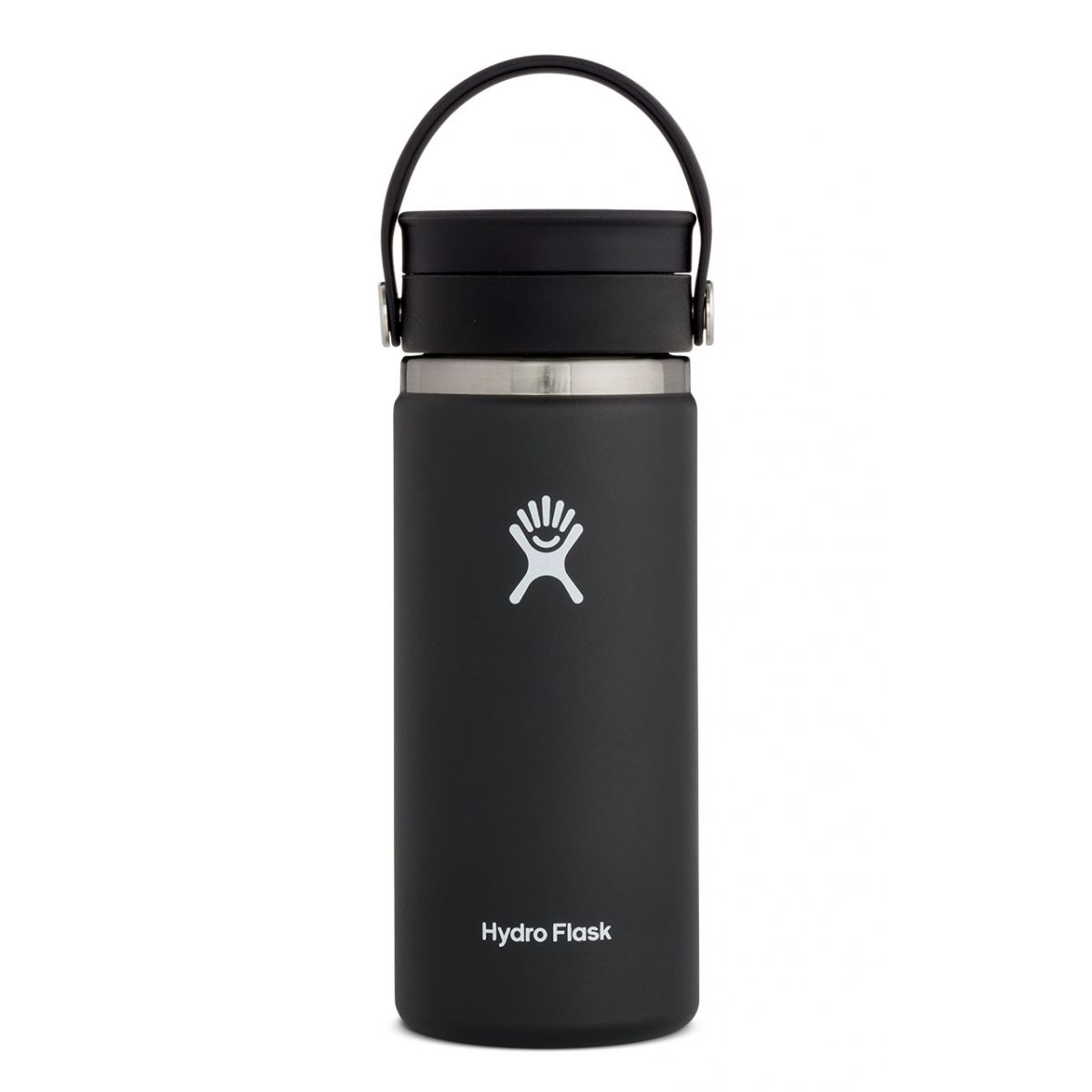 16 oz Wide Mouth Water Bottle with Flex Sip Lid - Leak Proof, BPA Free Stainless Steel Insulated Bottle for Gym, Hiking & Outdoor Activities