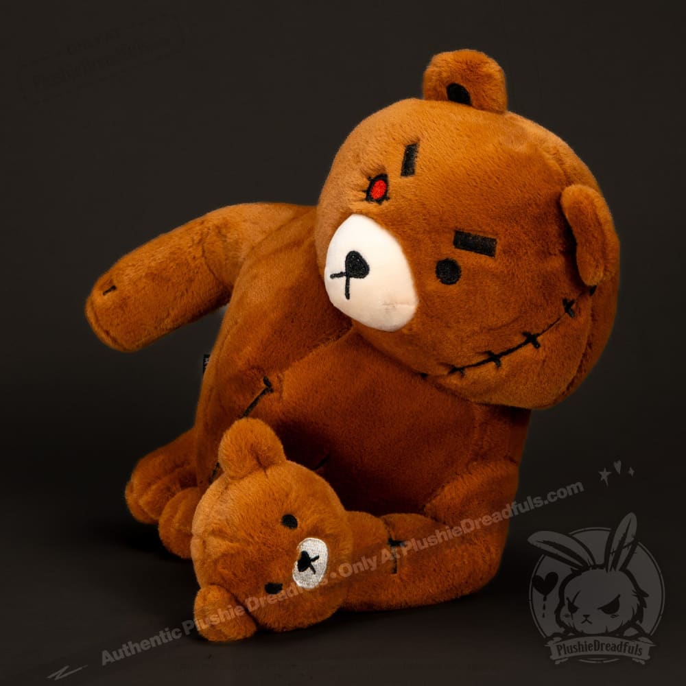 Plushie Dreadfuls Bearfisted Ripped Bear Stuffed Animal Toy - Cute Huggable Plush for Kids, Gift for Bear Lovers, Perfect for Bedroom Decor & Comfort