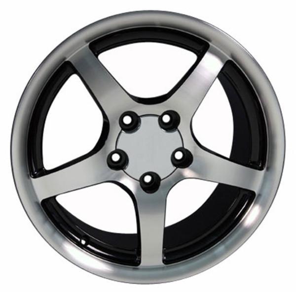 17 Inch Black Machined Replacement Wheel for Pontiac Firebird 1993-2002 - Replica Rim 5910559 | Perfect for Classic Car Restoration & Custom Upgrades