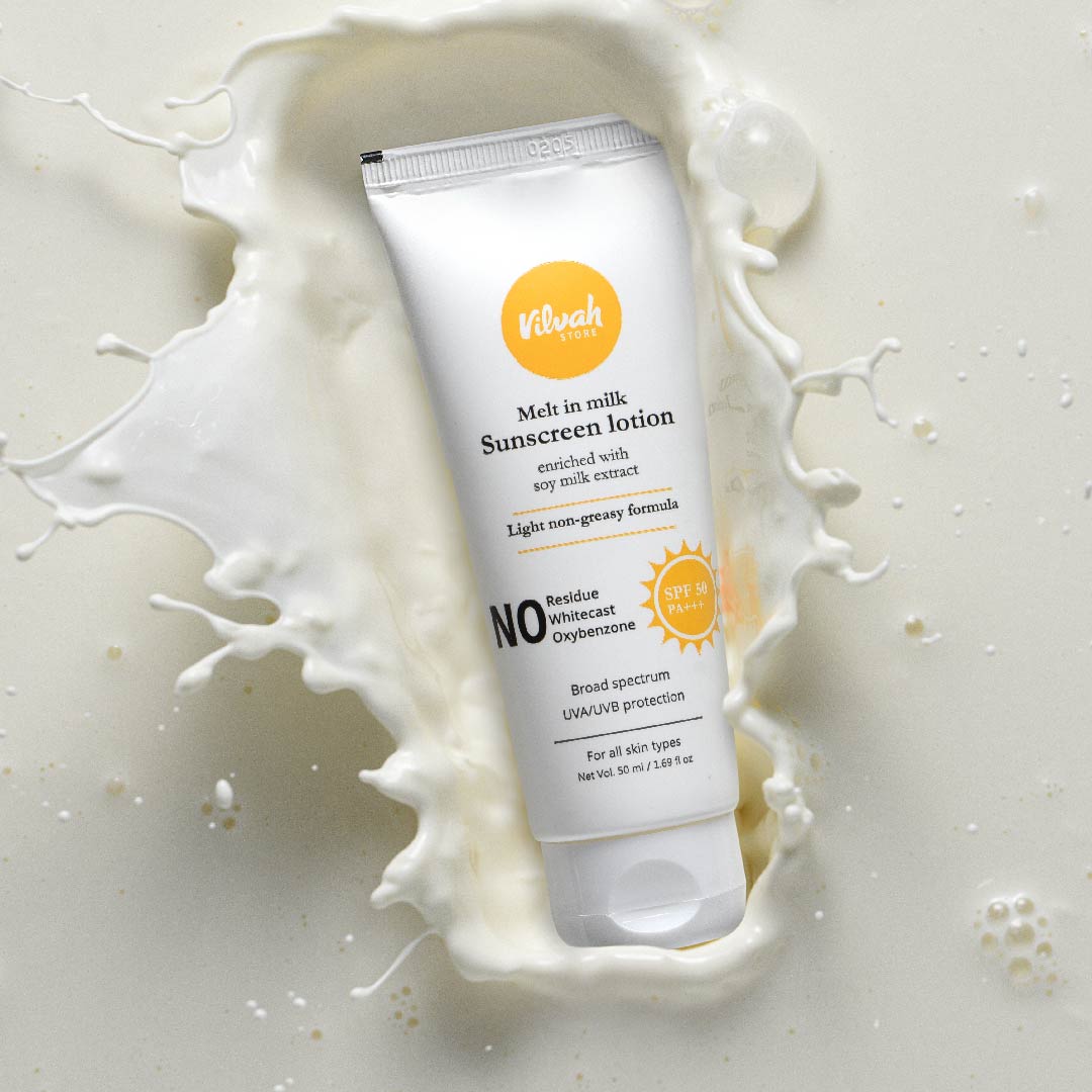 SPF 50 Melt-in-Milk Sunscreen for Face & Body | Broad Spectrum UVA/UVB Protection | Lightweight Non-Greasy Formula | Reduces Tan & Prevents Sunburn | Perfect for Beach, Swimming & Outdoor Activities