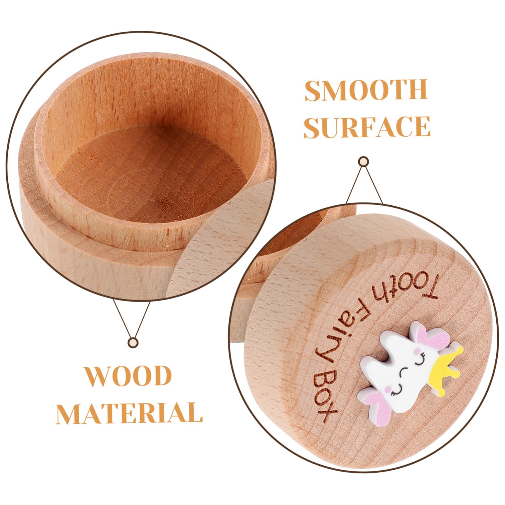 Levemolo Box - Kids Tooth Keepsake Holder & Baby Hair Organizer | First Tooth Collection Box for Baby Teeth & Fetal Hair Storage | Perfect for Baby's First Tooth, Milestone Memories & Nursery Decor