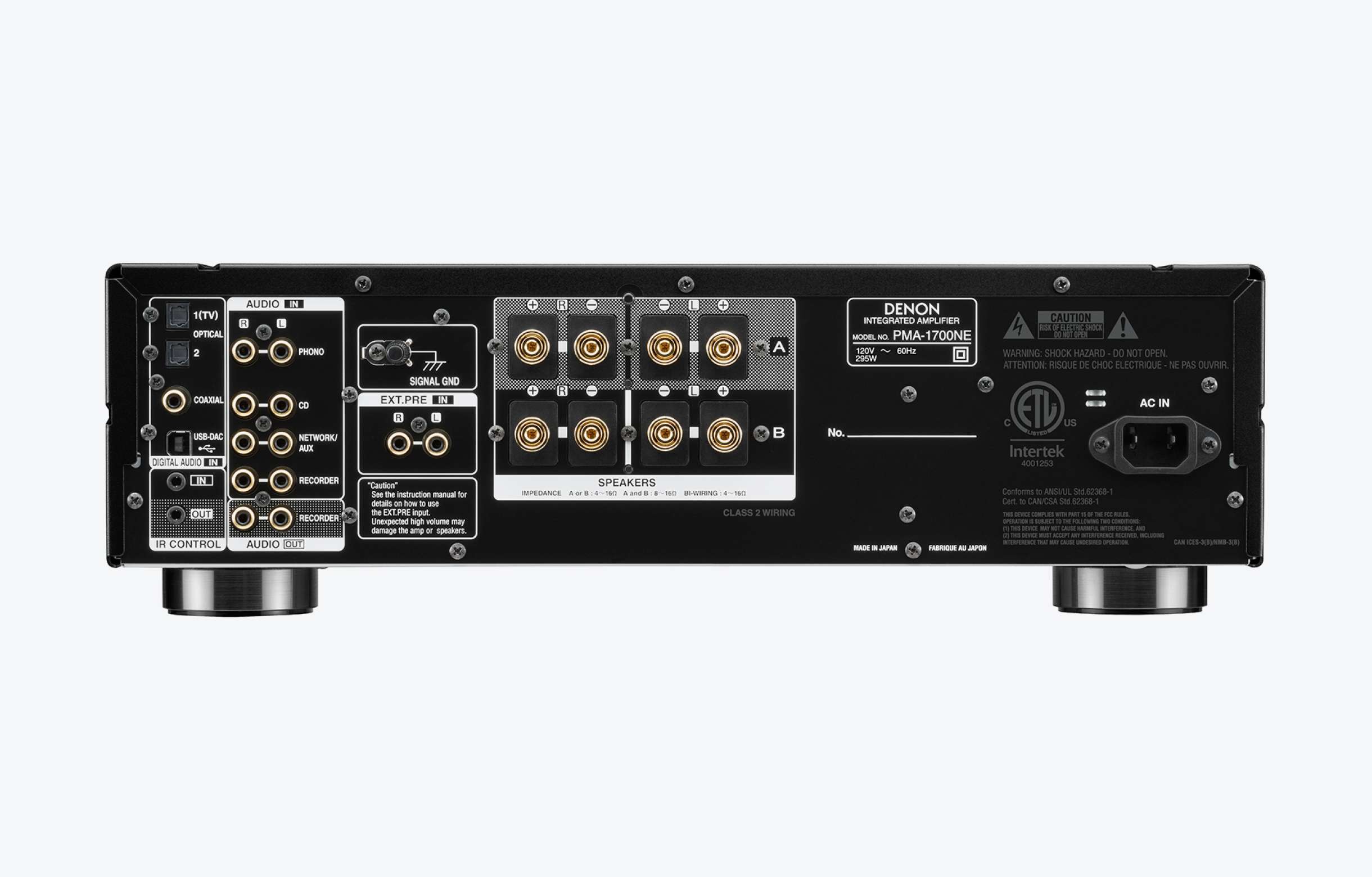 Denon PMA 1700NE Integrated Stereo Amplifier - High Fidelity Audio System for Home Theater & Music Listening - Perfect for Audiophiles & Hi-Fi Enthusiasts