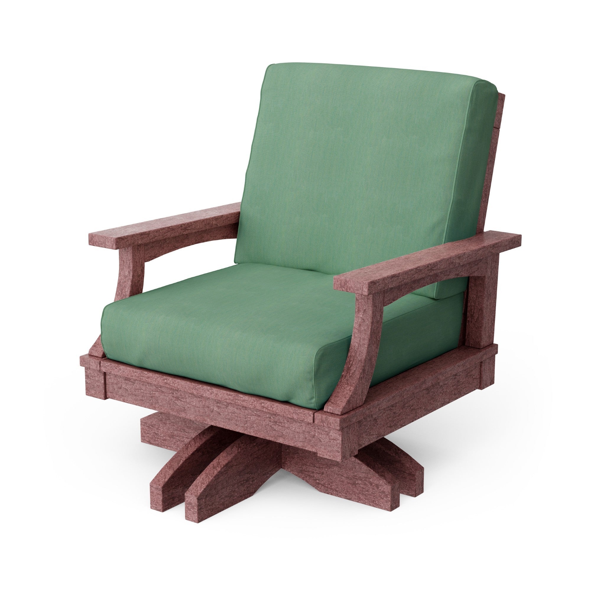 Heritage Deep Seating Swivel Chair - 360° Rotating Patio Lounge Chair with Cushions, Weather-Resistant Outdoor Furniture for Garden, Poolside & Backyard Relaxation