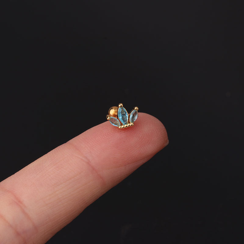 20G Cartilage Tiny Stud Earrings - Opal Stud Earrings for Women | Perfect for Daily Wear, Parties & Gifts | HSPJ287