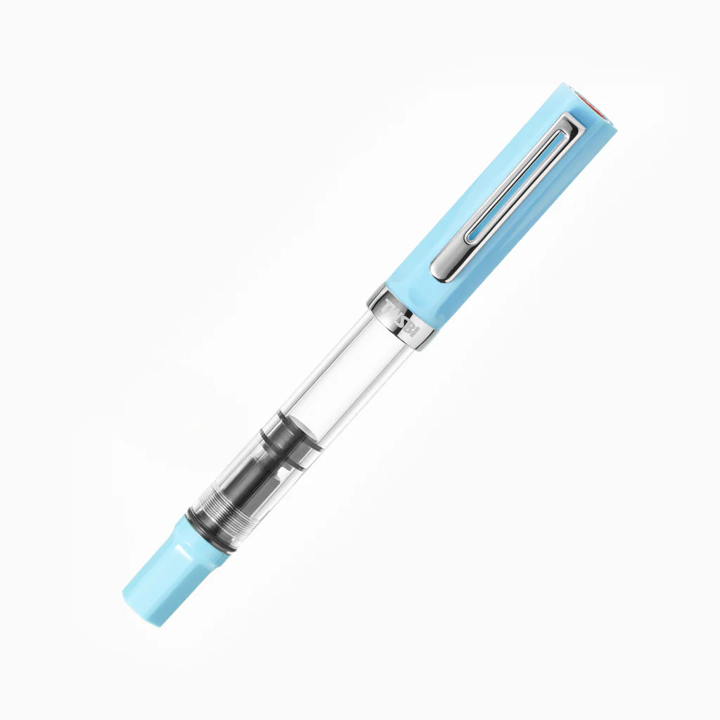 TWSBI Eco Fountain Pen - Sky Blue Ink, Medium Nib, Smooth Writing for Journaling, Note Taking & Calligraphy | Perfect Gift for Writers & Students