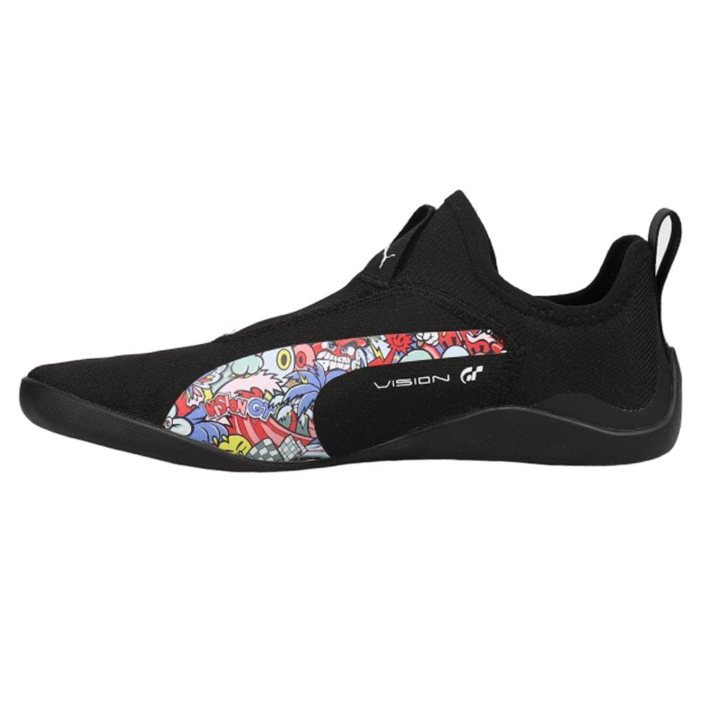 PUMA Men's Vegan Leather Lace-Up Sneakers - Black | Comfortable & Stylish Casual Shoes for Walking, Running & Everyday Wear