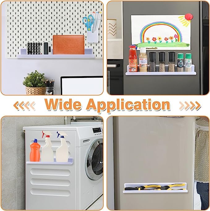 Acrylic Magnetic Bookshelf for Classroom & Office - Reusable Whiteboard Magnetic Shelf for Teachers, Kids, and Students - Organize Books, Supplies & Decor - Perfect for Home, School & Workspace