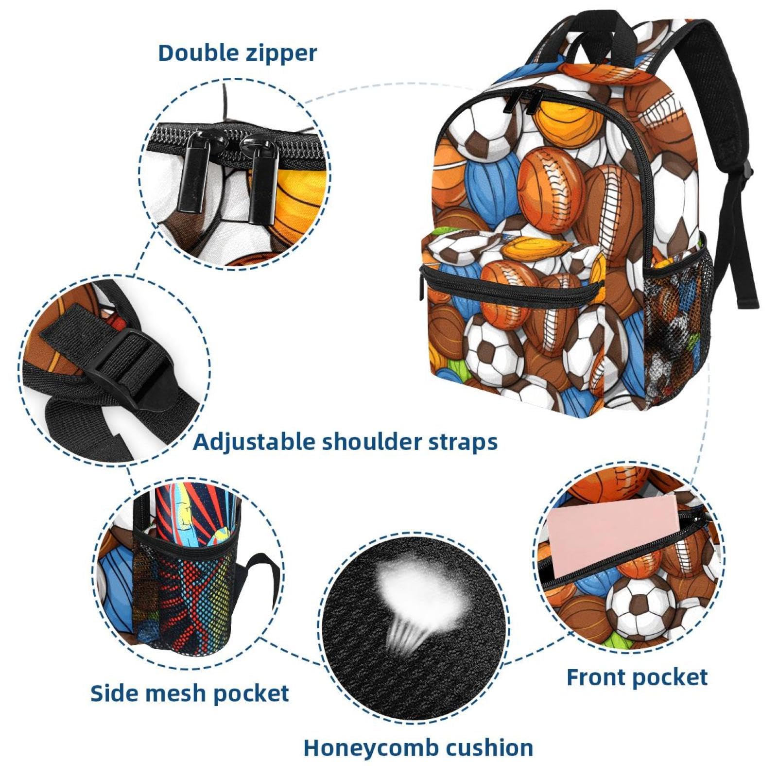 Best Travel & Work Backpack for Men & Women - Durable Sports Backpack for Basketball, Football, Volleyball - Perfect for Commuting, Gym, School & Outdoor Adventures