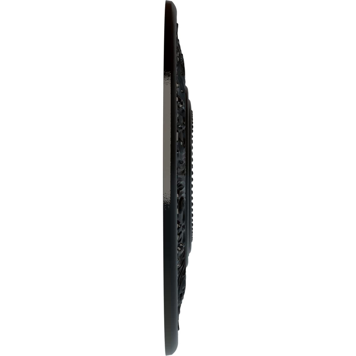 Ekena Millwork CM20VIBPS Vienna Ceiling Medallion - 20 Inch Diameter, 3.5 Inch Inner Diameter, 1.5 Inch Projection - Hand-Painted Black Pearl Finish - Perfect for Dining Room, Foyer & Victorian Home Decor