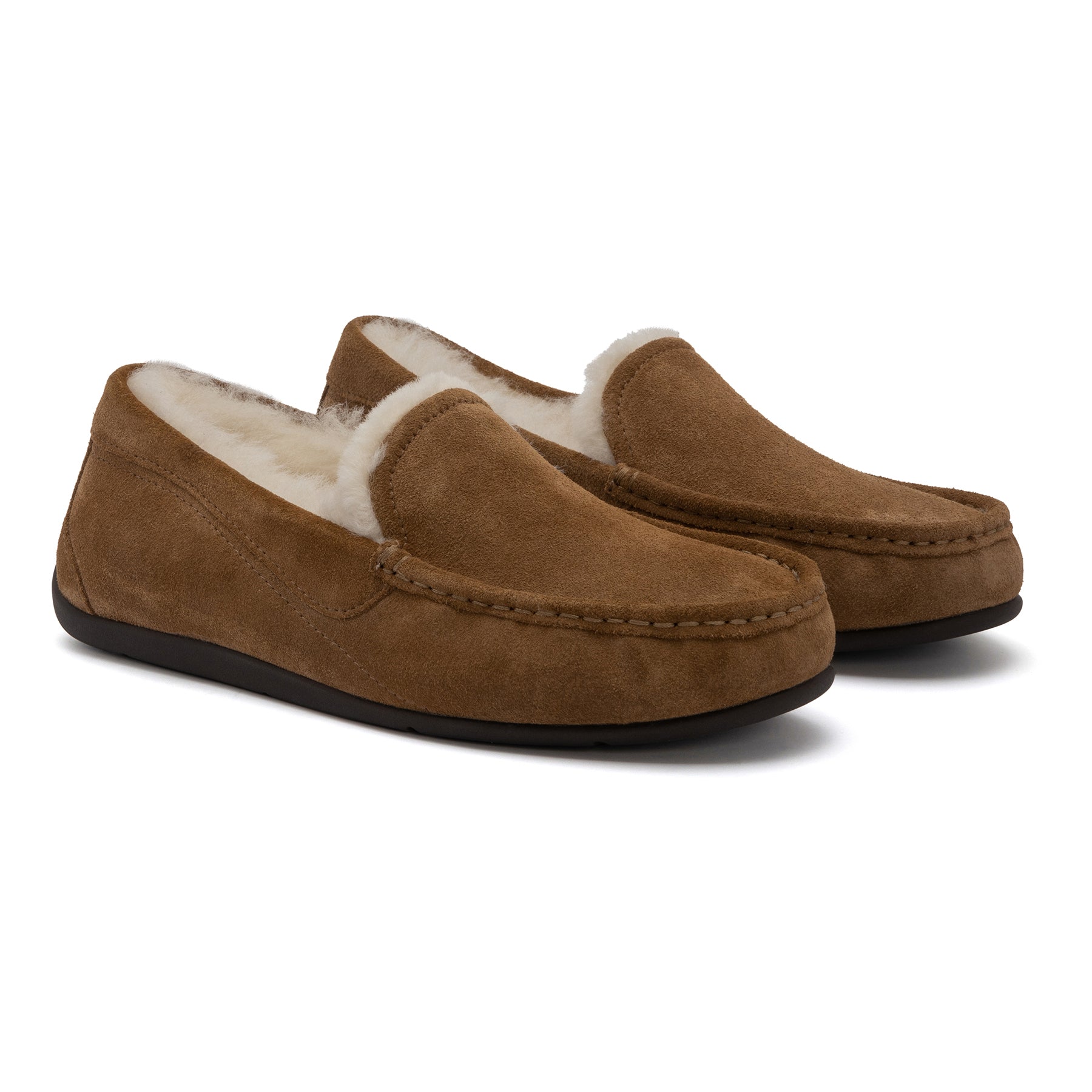 Abeo Amble Comfortable Slip-On Slippers for Men & Women - Soft Tan Indoor/Outdoor House Shoes for Relaxation & Lounge Wear