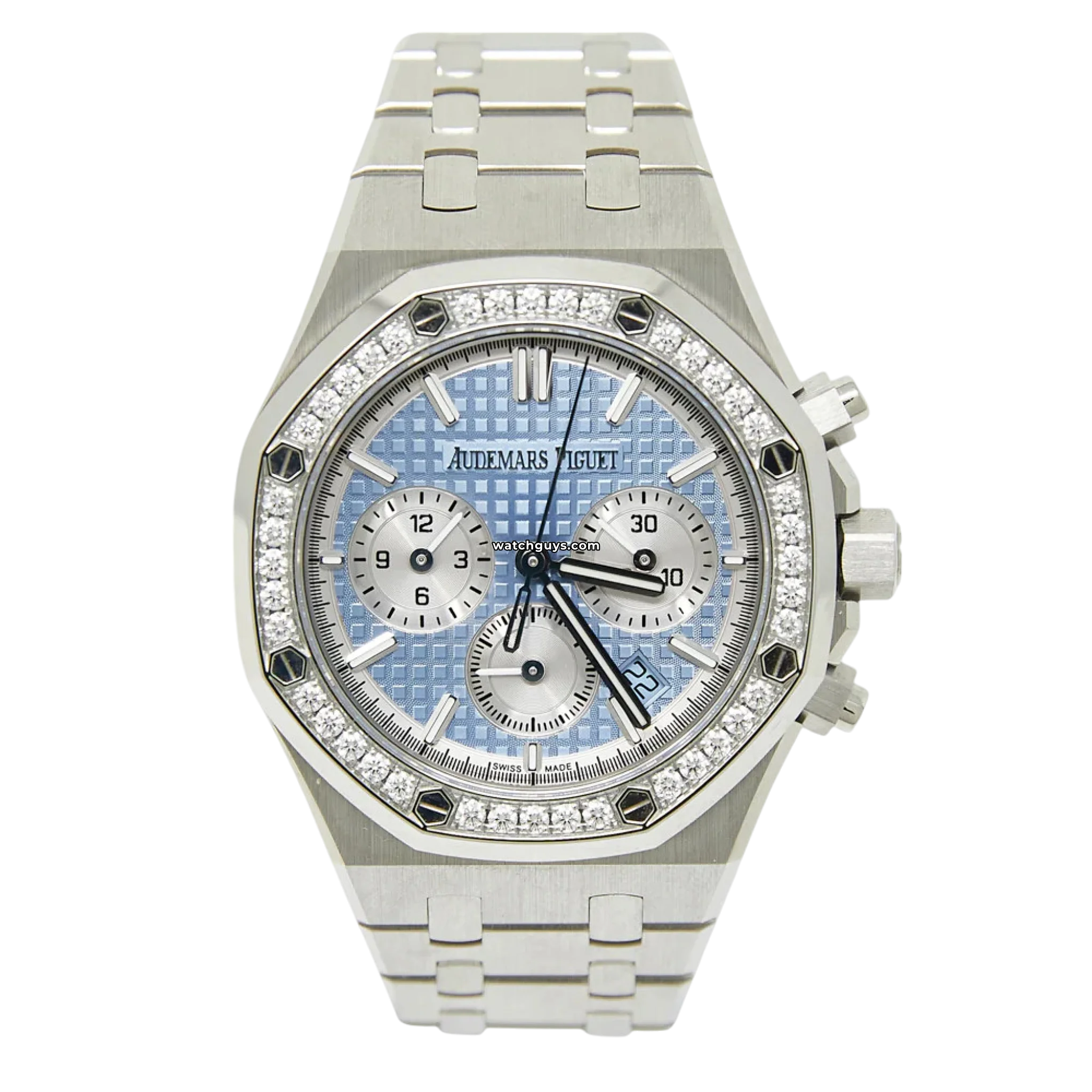 Original Title: Audemars Piguet Royal Oak 26715ST.ZZ.1356ST.01   Optimized Title: Audemars Piguet Royal Oak 26715ST.ZZ.1356ST.01 Luxury Men's Watch - Stainless Steel, Automatic Movement, Waterproof - Perfect for Business, Gala & Special Occasions